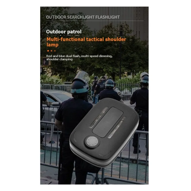 

Ночник AT82-LED с креплением на плечо, перезаряжаемый, с красно-синим мигающим светом, зарядное устройство для фонарика на плечо