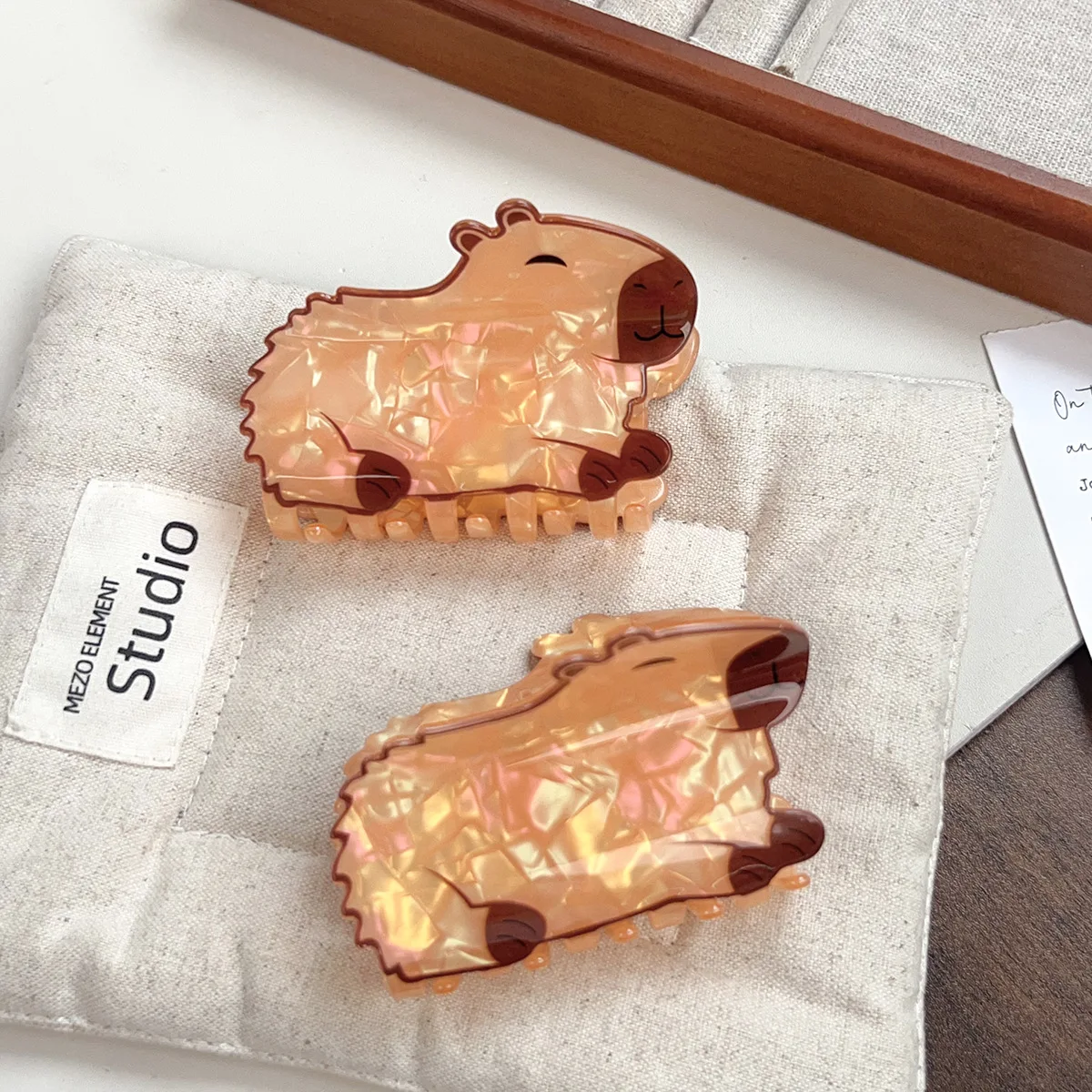 Neue Stil Cartoon Tier Haar Clip Nette Capybara Haar Clip Vielseitig Hinterkopf Haar Haar Clip Haar Zubehör für Frauen