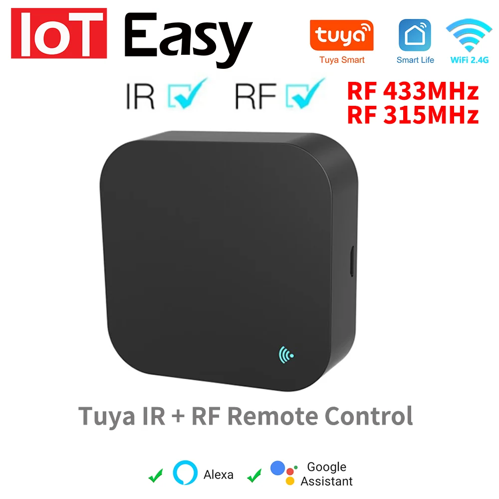 Tuya Smart RF IR Remote Control WiFi Smart Home for Air Conditioner ALL TV LG TV Support Alexa,Google Home