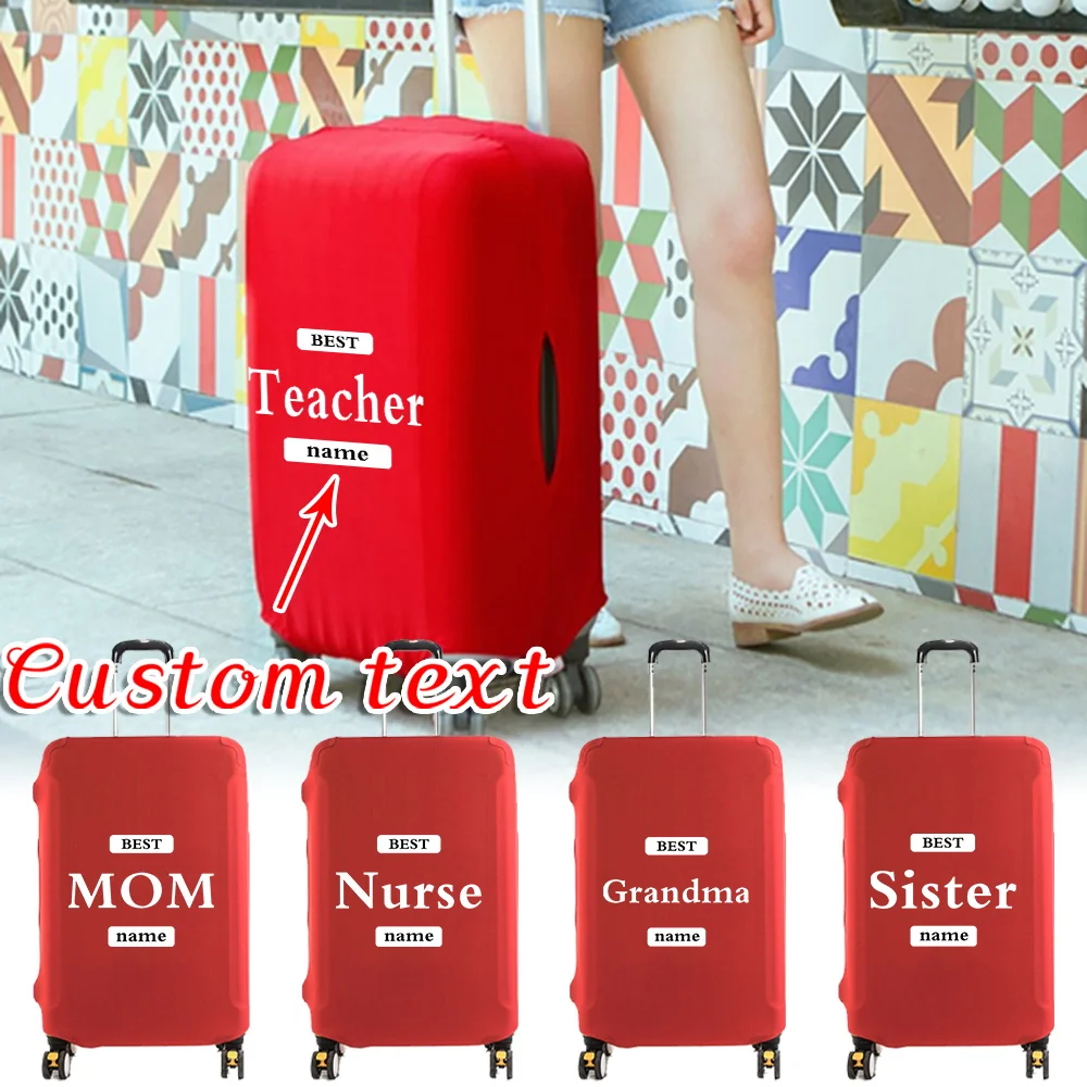 

Чехол для багажа с индивидуальным именем, несколько вариантов стиля, износостойкий пылезащитный чехол, защитный чехол 18-32 дюйма, дорожные аксессуары