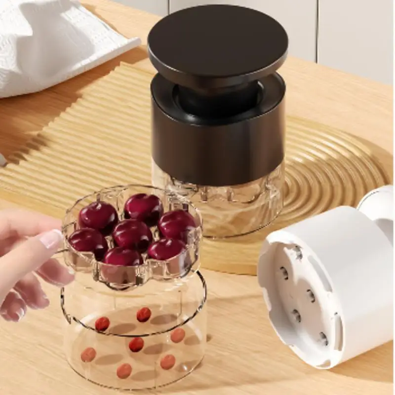 Seven-Hole Fast Cherry Pitter Cherry Stone Remover Seed Separator Remove Cherry Bones Fruit Corer Olive Pit Fruit Kitchen Gadget