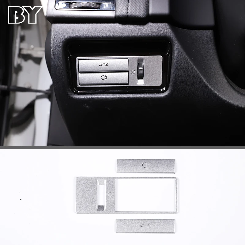 

Car Accessories For Jaguar XF XJ 2009-2015 Stainless Steel Interior Tailgate Switch Button Sticker Trim Parts