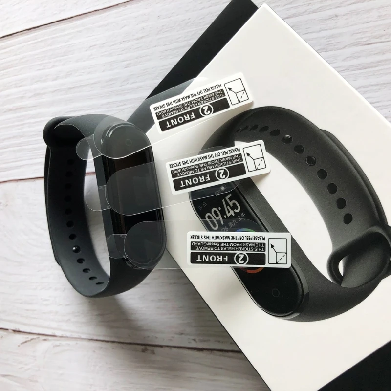 ฟิล์ม TPU อ่อนเหมาะสำหรับ Band 6 5 4 สำหรับสร้อยข้อมือสมาร์ท Anti-Scratch Screen Prote