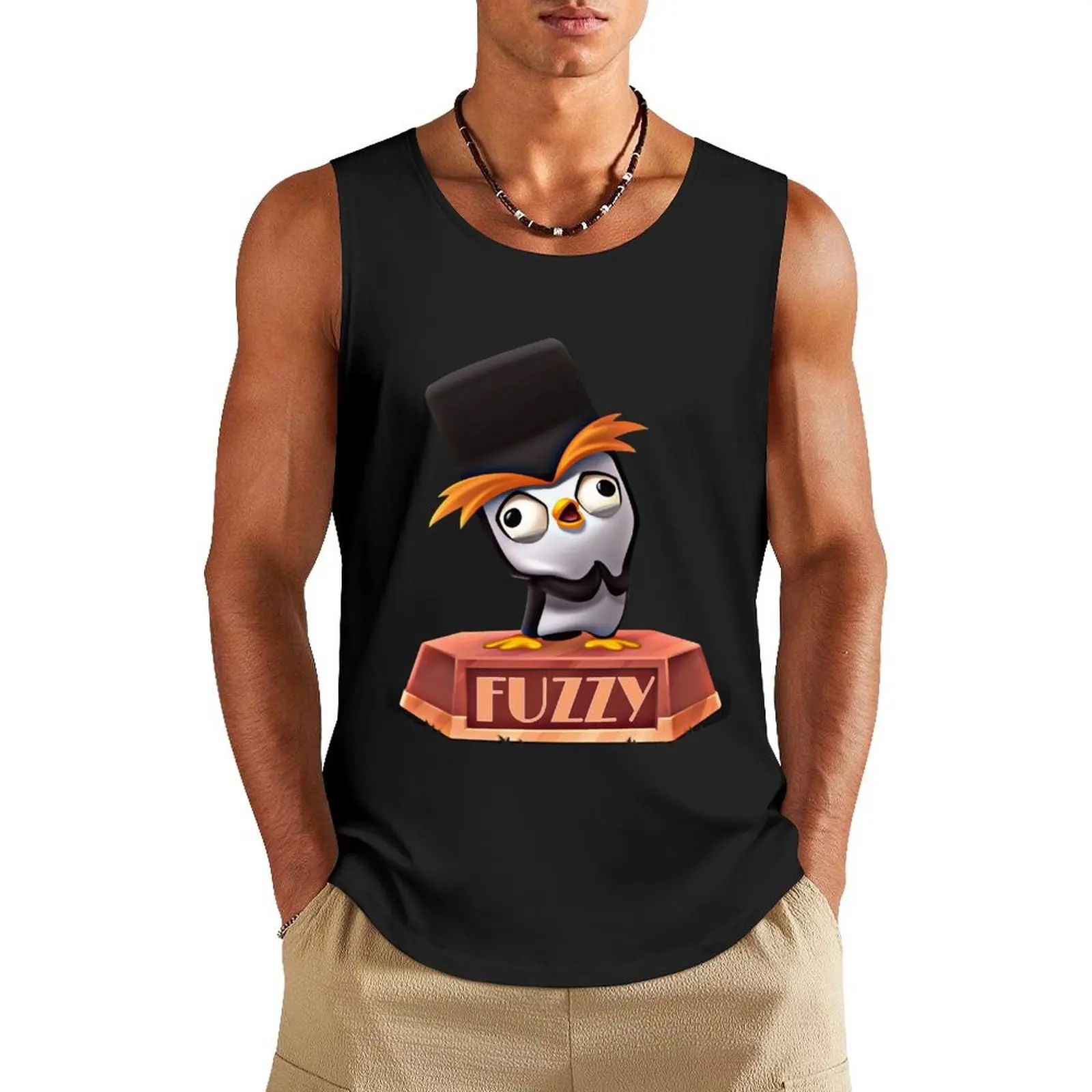 

People Call Me Fuzzy Zooba Battle Arena Royale Characters Gift For Movie Fans Tank Top t-shirt for men Men's gym