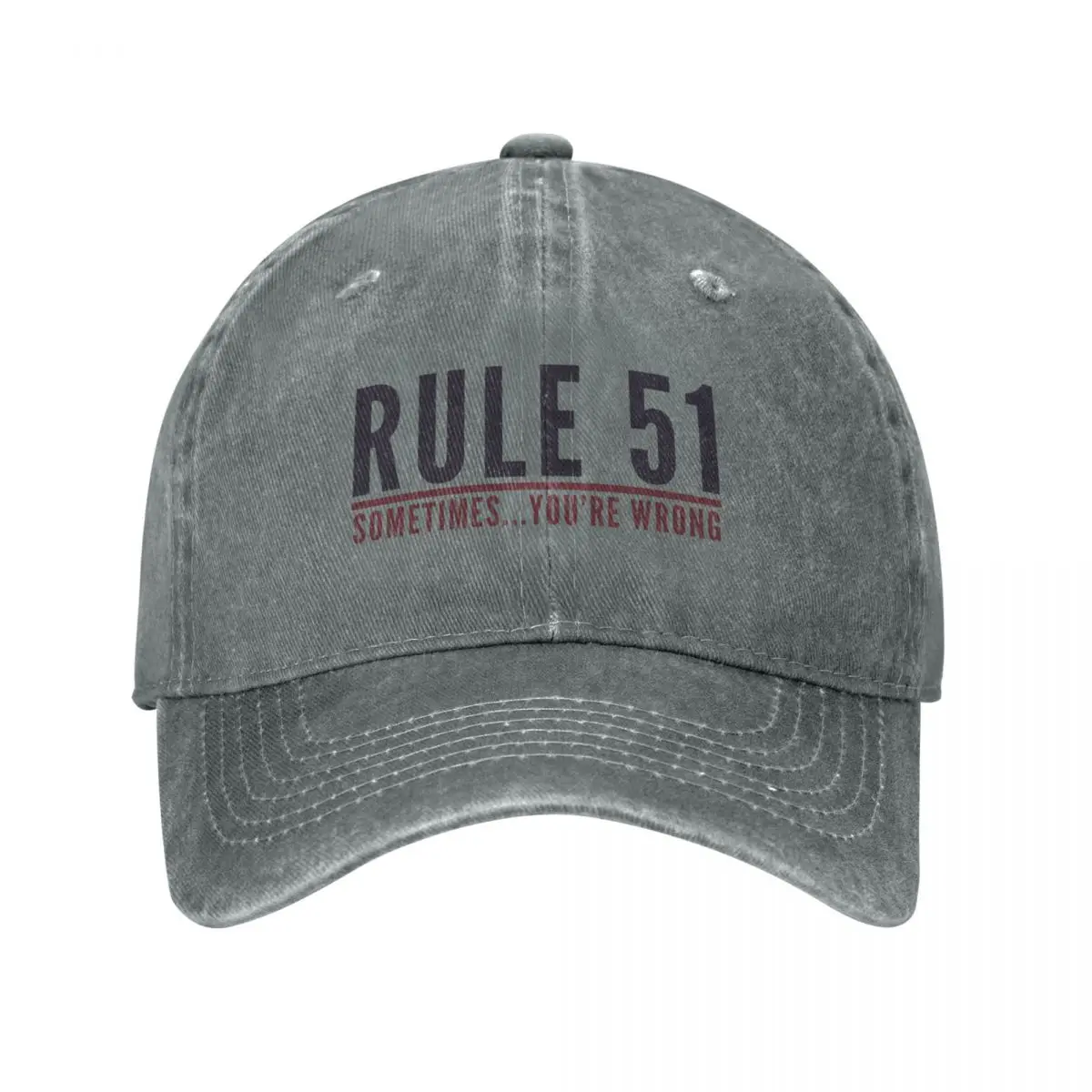 Rule 51 Sometimes You're Wrong - Gibbs Rules - NCIS 4 Baseball Cap Visor Hip Hop hiking hat For Women 2025 Men's