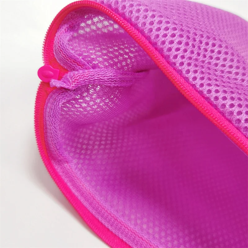 custom.Chuanghua Custom Zipper Reusable Washable Nylon Polyester Net Mesh Laundry Bag Bra Sock Clothes