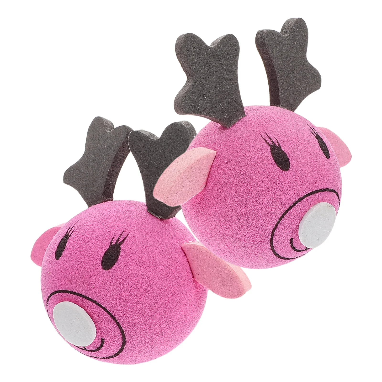 

2Pcs Vehicle Antenna Ball Reindeer Eva Durable Car Roof Decoration Unique Automotive Antenna Cover Vehicle Accessory