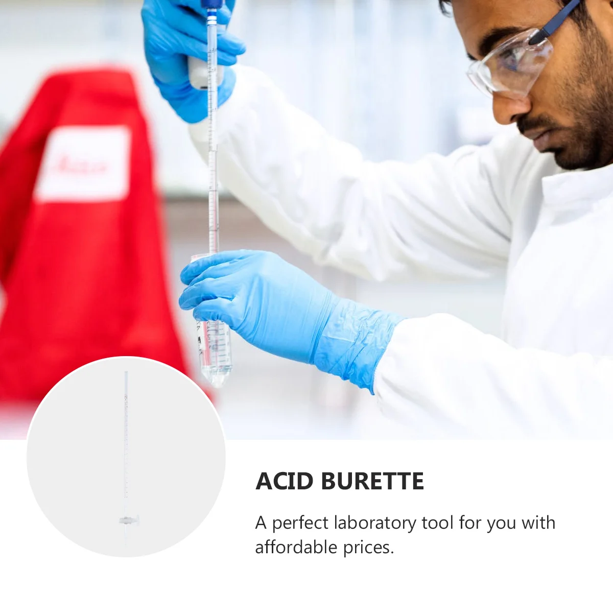 

Practical Chemistry Supplies Laboratory Acid Experiment Glassware Graduated Bottle Use Easy