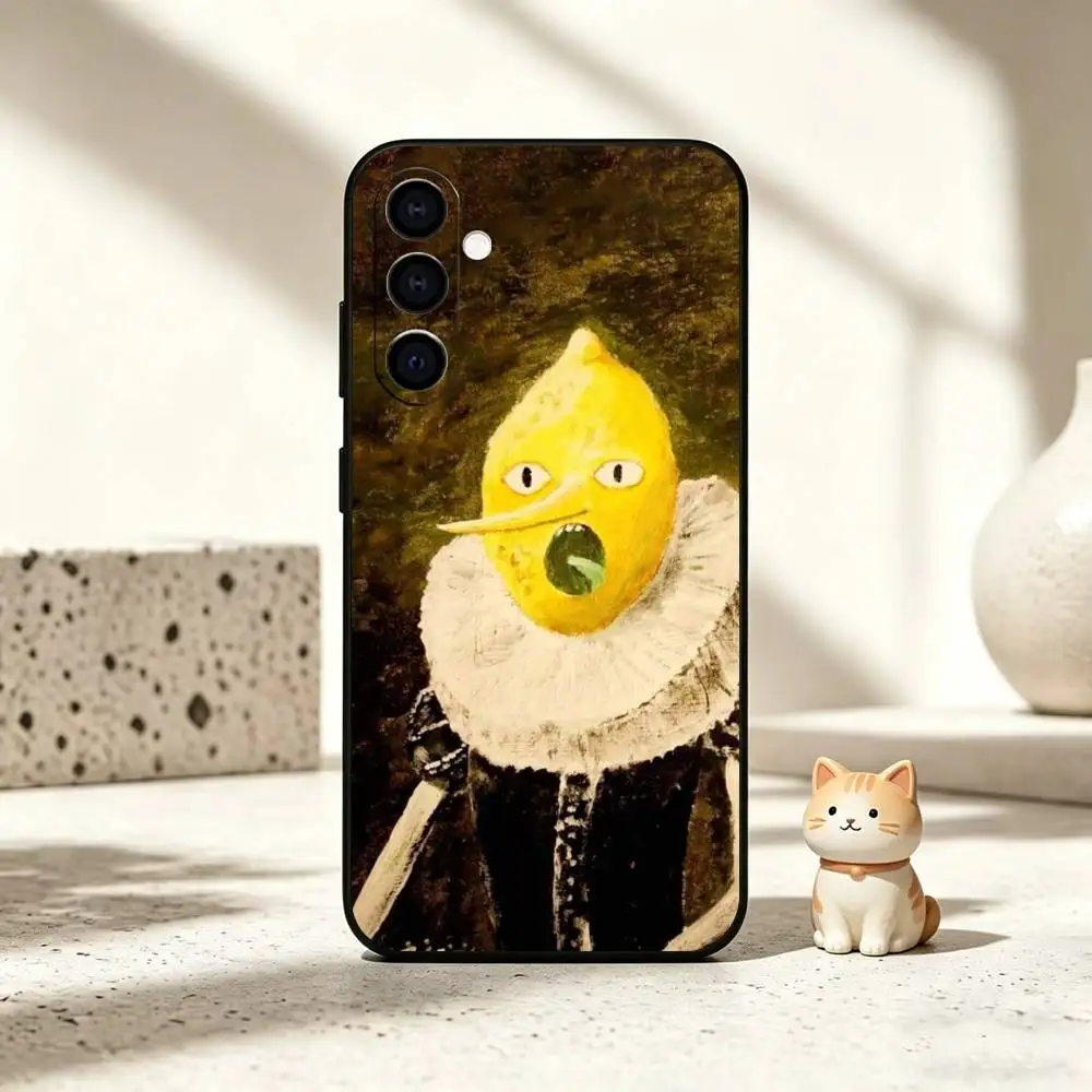 Funny Cartoon A-Adventures Times Phone Case Black Silicone Soft For Samsung Galaxy A73,A72,A71,A70,A53,A52,A51