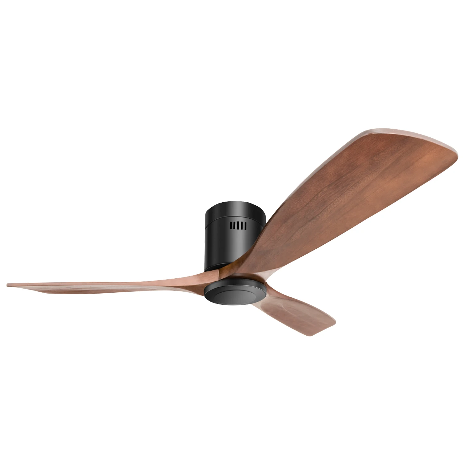 Sofucor Modern 52-inch Ceiling Fan Without LED Reversible DC Motor 6-speed High wind 3 Wood Blade and Remote control