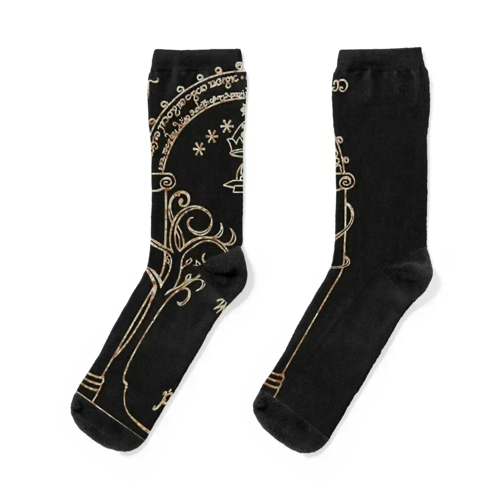 

Gates of Moria Classic Socks bright garter Stockings compression Novelties cotton Socks Ladies Men's
