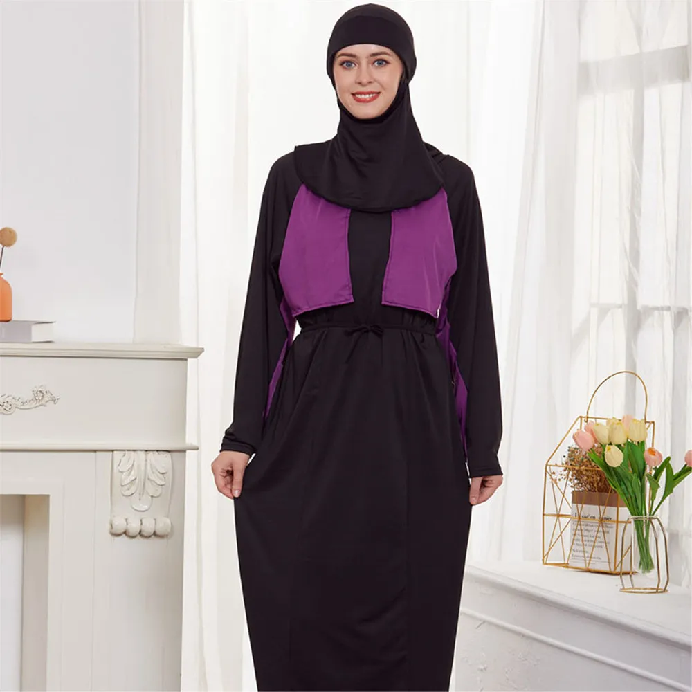 Muslim Modest Burkini Swimwear Abaya Swim Dress Swimsuit for Women Hijab Islamic Full Cover Swim Bathing Suit Maillot De Bain