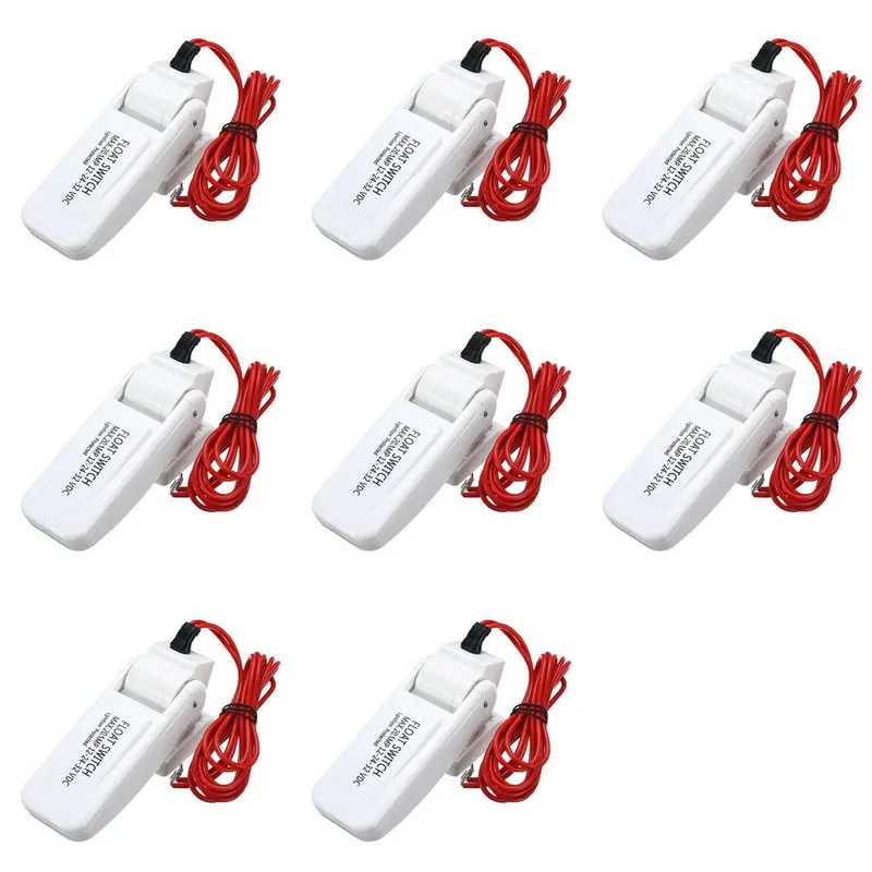 AU28-8X Bilge Pump Float Switch Automatic 12V 24V Or 32V For Boat Yacht Caravan Camping Marine Fishing Water Pump Auto On/OFF