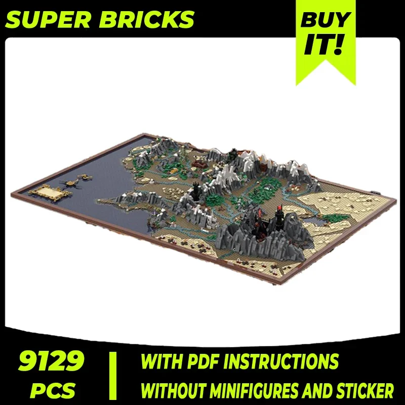 Magical Rings Model Moc Building Bricks UCS Middle Earth Map Technology Modular Blocks Gifts Christmas Toys DIY Sets Assembly