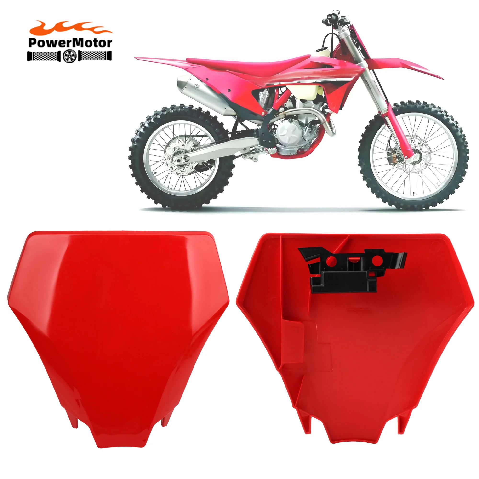 Für GASGAS EX EXF MC MCF 125 250 300 350 450 2024 Motorrad Vorne Nummer Platte Kunststoff Abdeckung Zubehör Motocross Dirt Bike