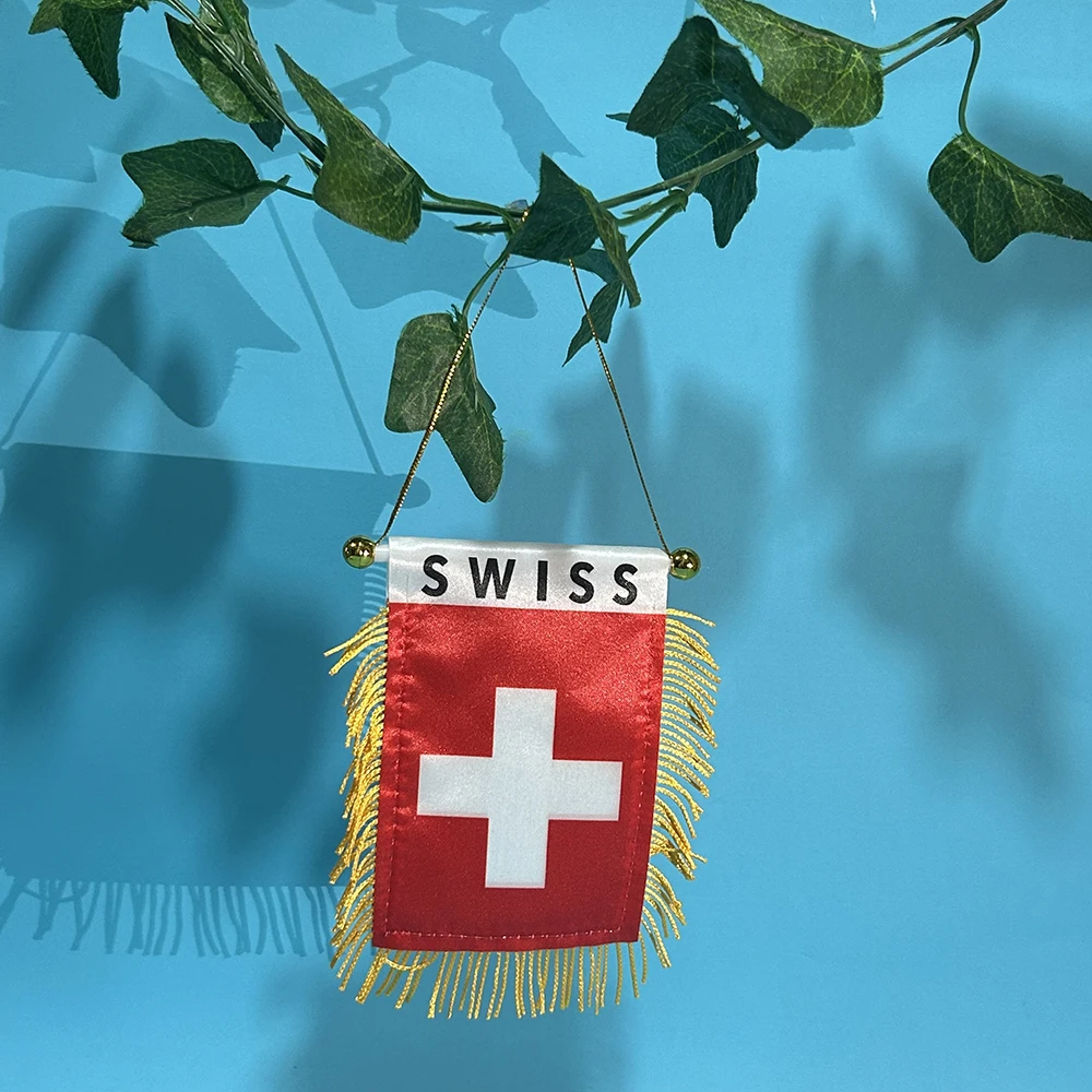 Bandera coche SKY FLAG Suiza para ventana, poliéster impresa - imagen 2