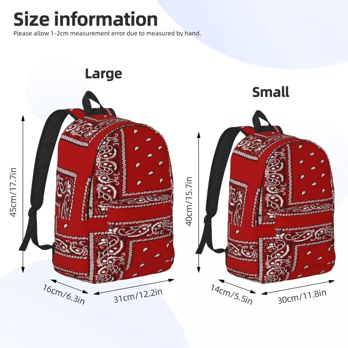 Red Bandana Simple and stylish backpack 2023 Hot Sale Bags for women