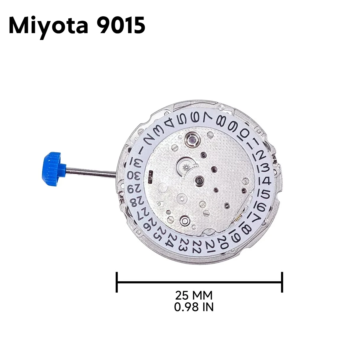 China Original Miyota 9015 Mechanical Movement Ultra Thin 24 Jewels Automatic Self-winding Watchmaker Replacement Mechanism