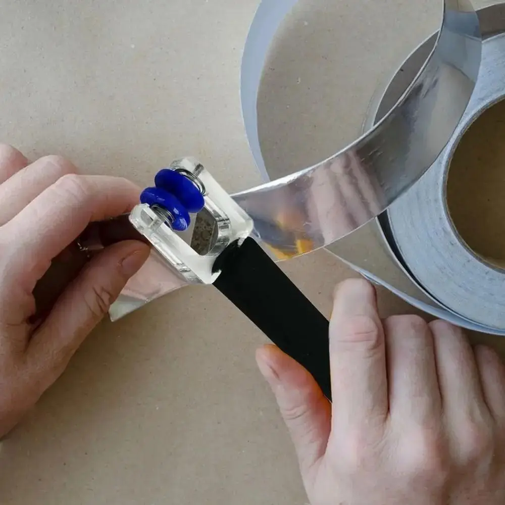 

Burnisher Glass Foil Crimper Time-Saving Secure Hand Foil Wrapper Wear-resistant Multipurpose Foil Burnisher Glass Products