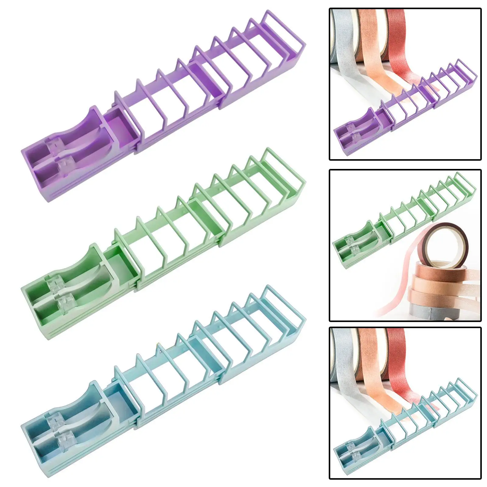 Tape Dispenser Practical Office Table Crafting Supplies Sticky Roll Base