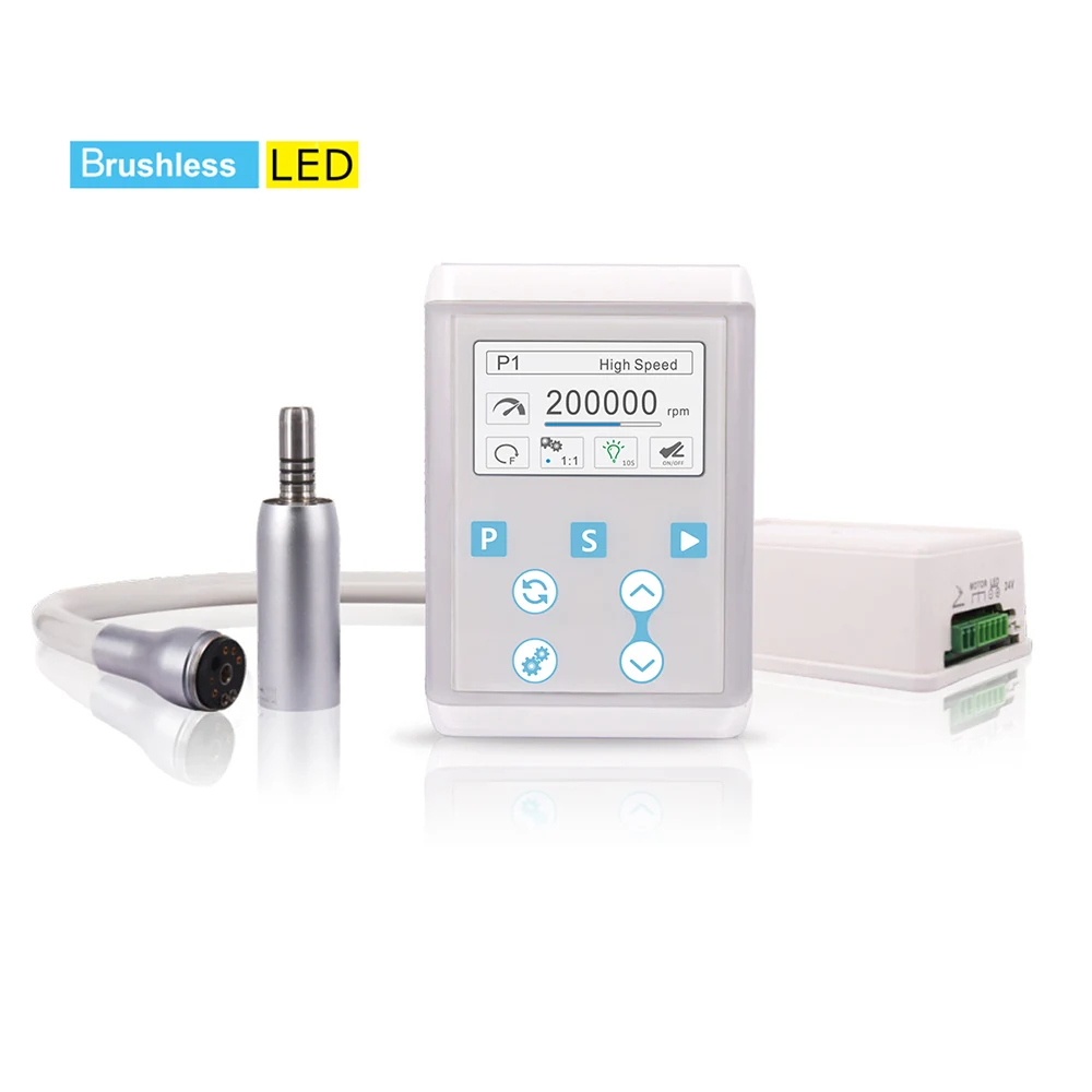 

COXO hot sale! Dental LED brushless electric micromotor system C-PUMA Int+ is used for tooth grinding, polishing and restoration