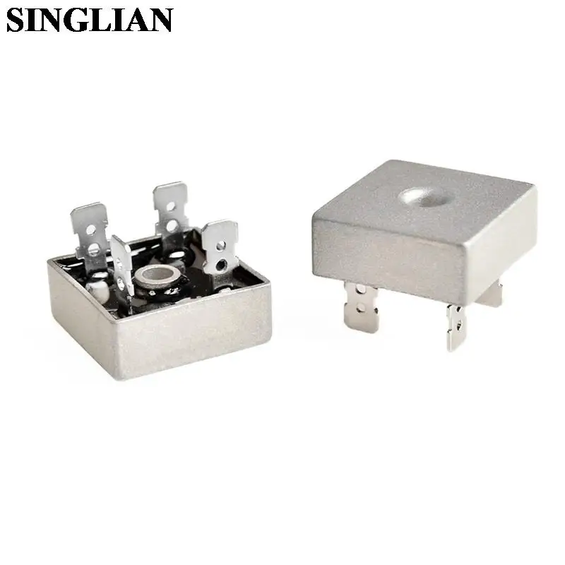 KBPC5010 50A 1000V Square Full Bridge Charger Rectifier Bridge Stack Flat Bridge Four Pin Straight Plug
