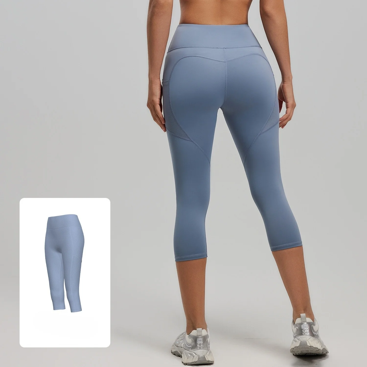 ヨガパンツ グレー オーバーサイズ 女性用 リラックスしたヨーロッパとアメリカのスタイル ボディタイト 洗える ボトムス ラジーアップ ワイド フォールドオーバーライン フット付き 吸収性 イン