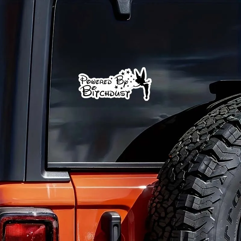 ملصق كارتون خرافي فينيل ، مدعوم من Bitchdust ، ملصق ذاتي اللصق للسيارة ، فان ، شاحنة ، دراجة نارية ، مصد