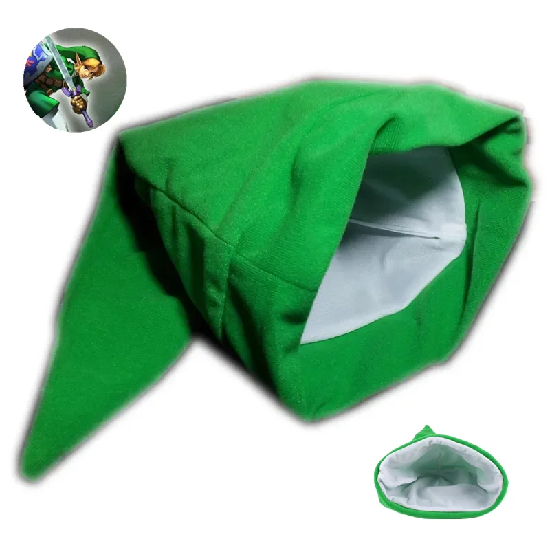 Game Anime Legends Of Zeldas Cosplay Hat Link Cosplay Green Plush Hat Christmas Gift Party