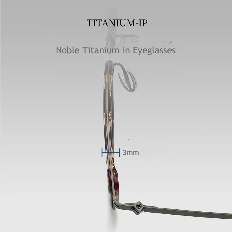 Pure Titanium Eyeglass Frame Ultra Light Business Square Men's Eyeglass Frame 2024 Optical Prescription Glasses Men's 2602