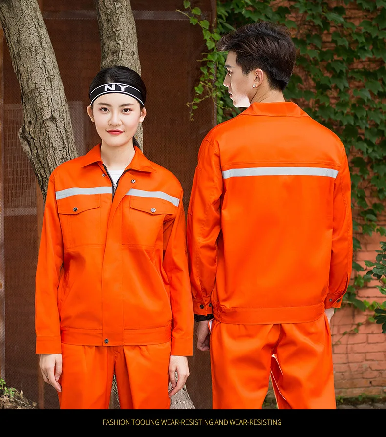 

Free Shipping Wear-Resistant Spring And Autumn Reflective Strip Factory Labor Protection Service Highway Administration Suit