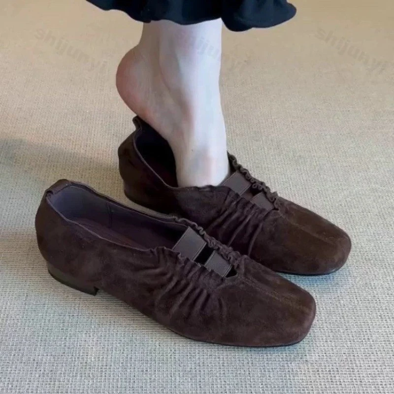 

Square Toe Women's Mary Jane Shoes 2025 Autumn New Comfort Vintage Casual Shoes Outdoor Non Slip Soft Sole Fashion Single Shoes