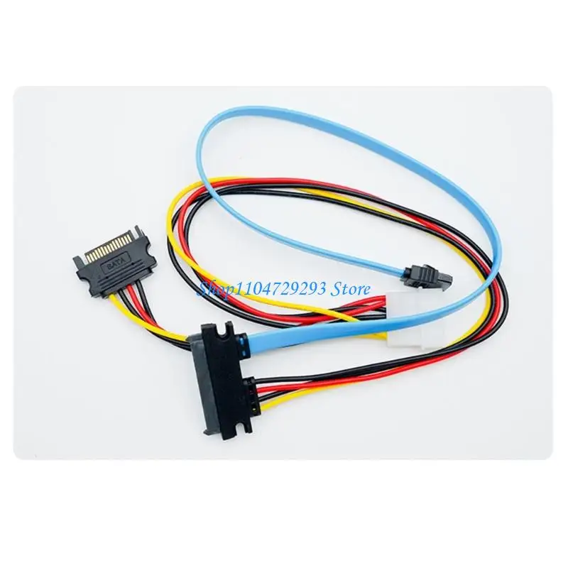 ABS SATAs 22PIN to SASs 29PIN Interfaces Converters Adapters Easy Setups Cable Included Stable Data Transfer for IT 