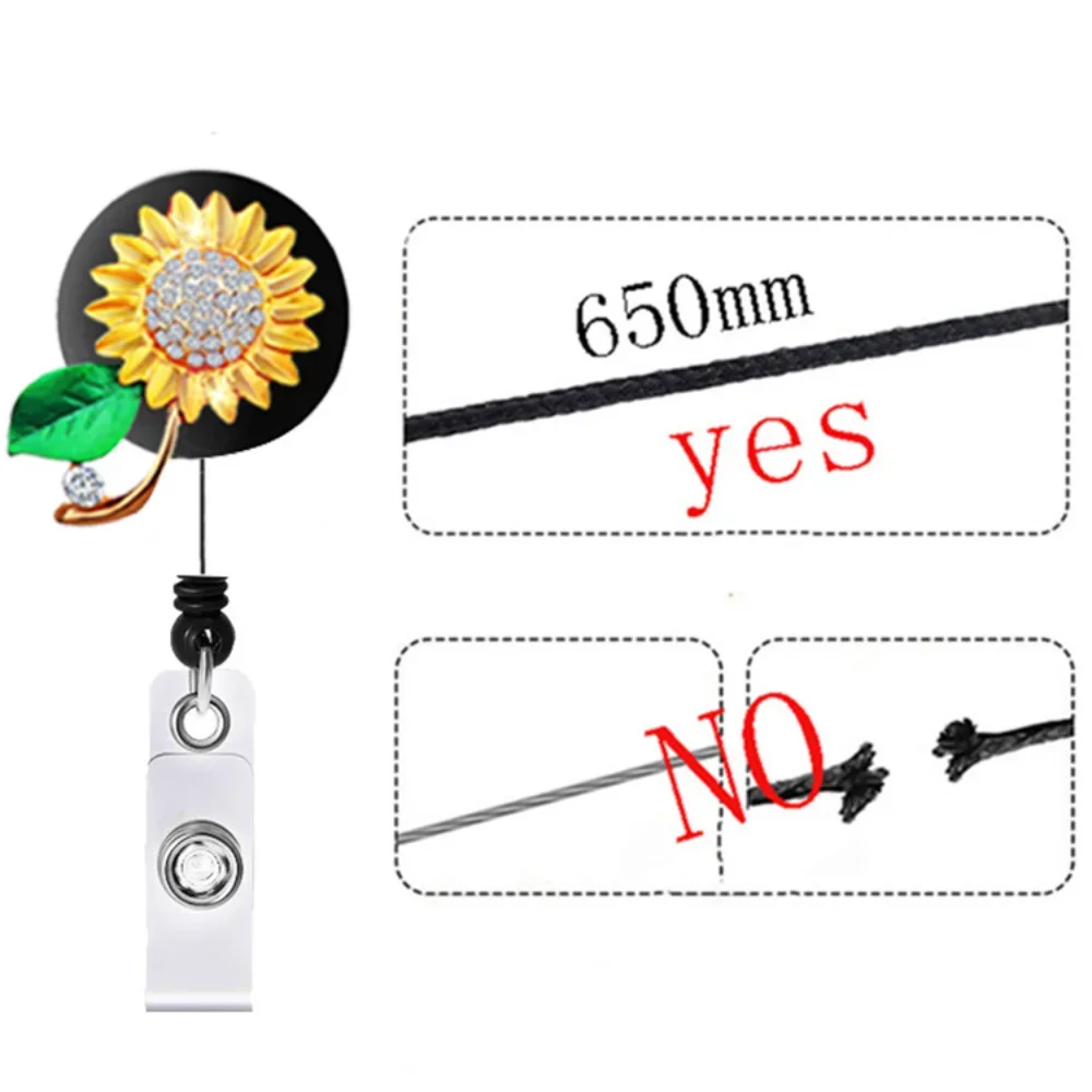 1pc New Diamond Butterfly Owl Shape Retractable Nurse Badge Reel Clip Badge Holder Students Doctor Id Card Holder Metal Ornament