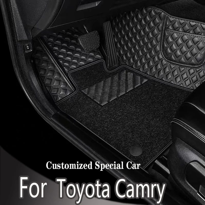 

Car Floor Mats For Toyota Camry Daihatsu Altis XV50 2012~2017 Custom Auto Foot Pads Leather Carpet Interior Accessories 2016