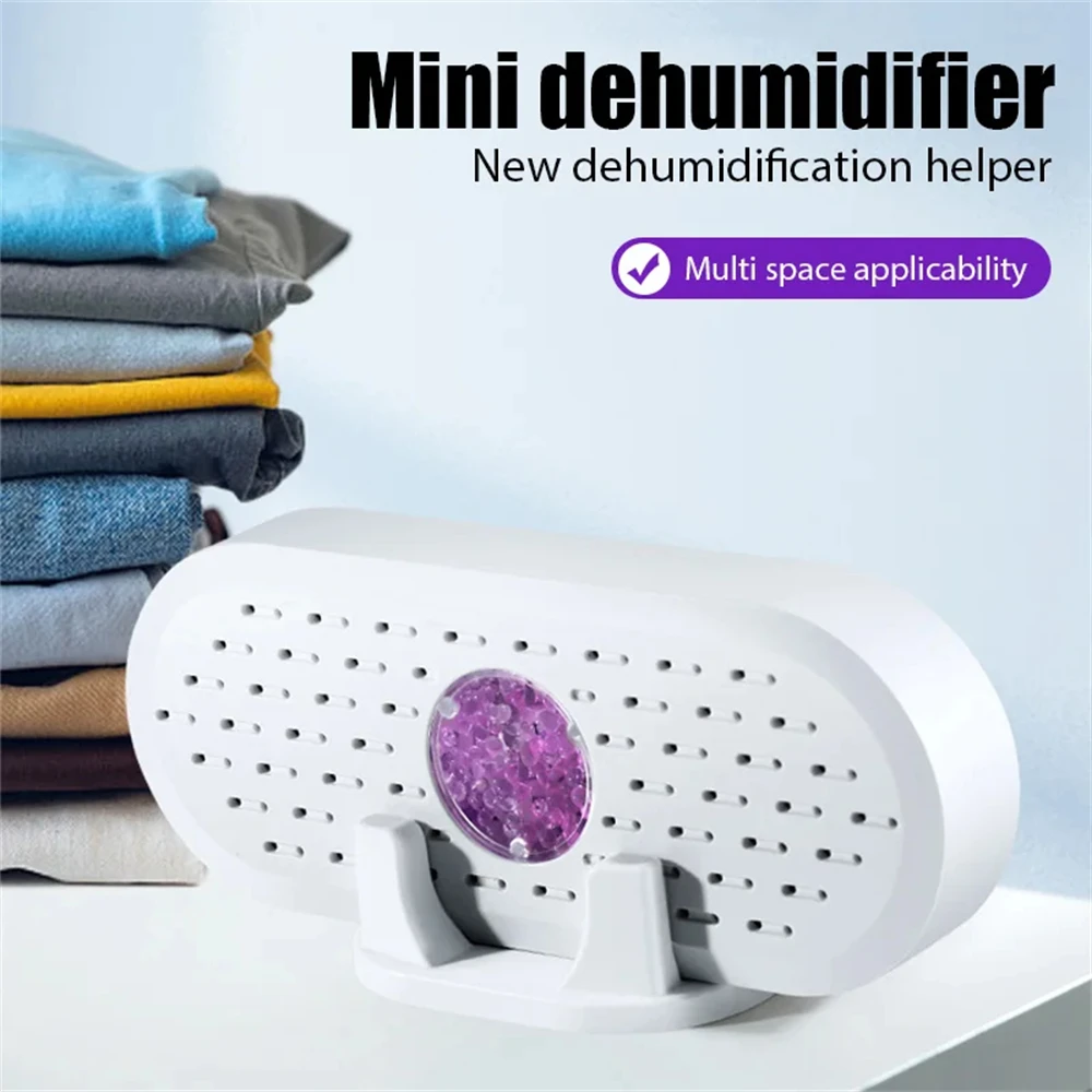Cycle Portable  Air Dehumidifier Home Hygroscopic Machine Reusable Moisture Absorbing Machine For Wardrobe Shoe Cabinet Bookcase image 2