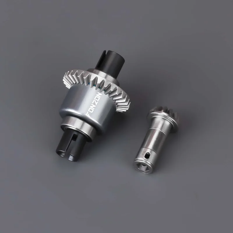 FONZON 39T/12T 7075 ensemble de différentiels avant et arrière entièrement en métal en alliage d'aluminium pour pièces de mise à niveau de voiture RC série ARRMA GROM