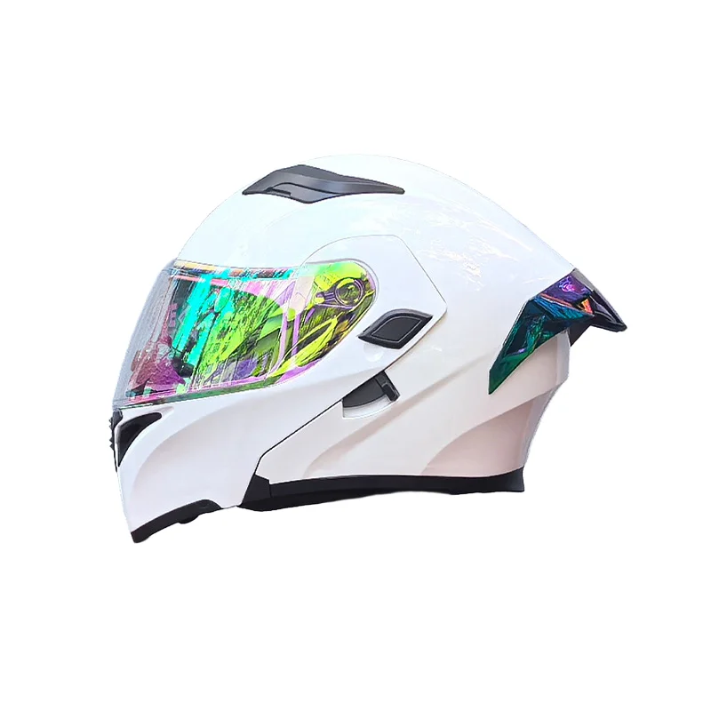 New Full Face Helmet for Electric Scooter Men Women Winter Dual Lens ABS Material Dot Certified Colorful Spoiler All Seasons
