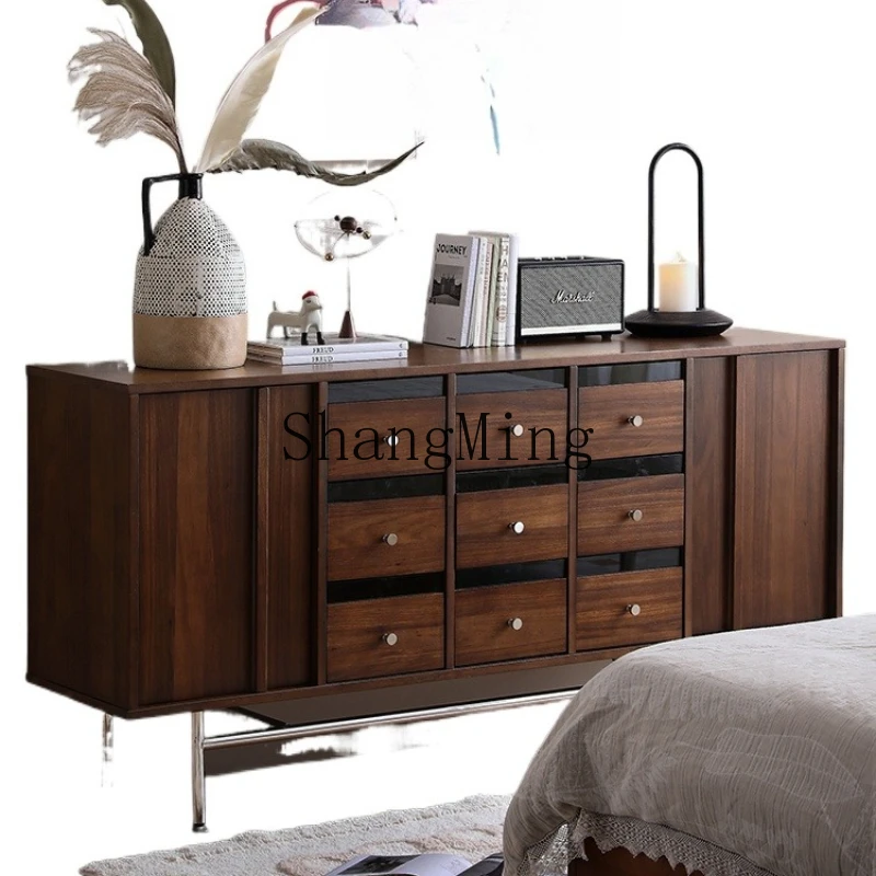 

ZYY светлый сандаловый обеденный боковой шкаф для гостиной, шкафчик для маленькой квартиры, прикроватный шкаф для хранения