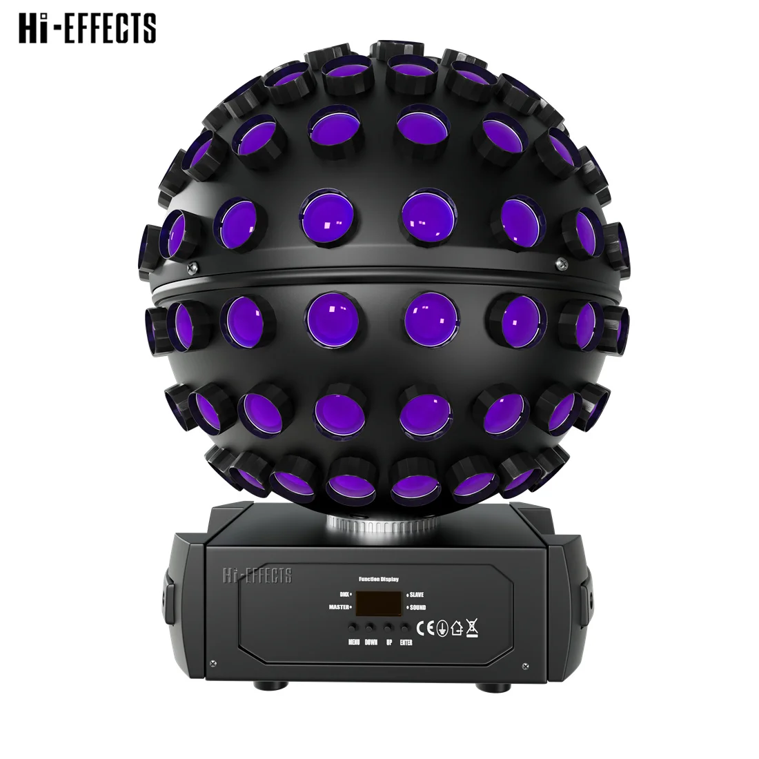 5x18W Disco Ball Light Moving Head Rotosphere LED Ball Beam RGBWAUV Centerpiece Light Party Rotating Strobe for Nightclub Bar DJ