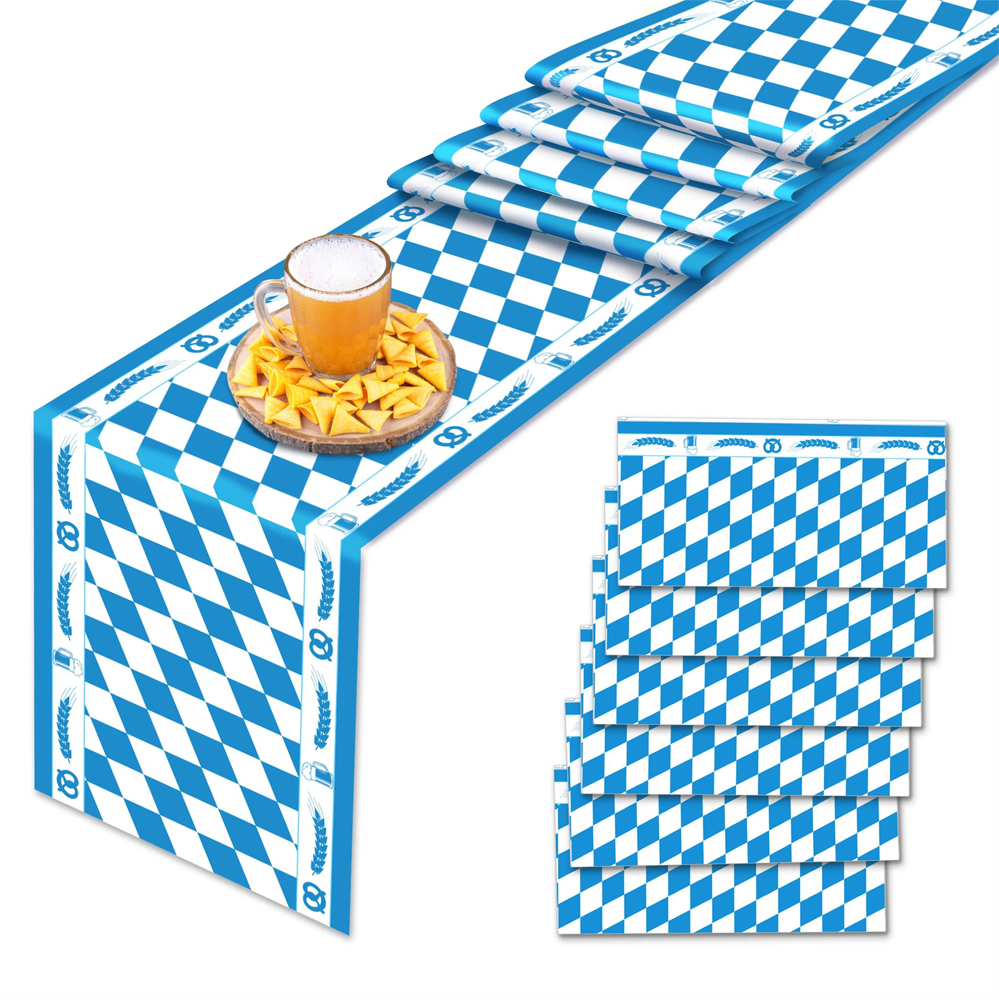 Oktoberfest-Tischläufer für die Küchen- und Esstischdekoration, Tischdecken für die Oktoberfest-Partydekoration