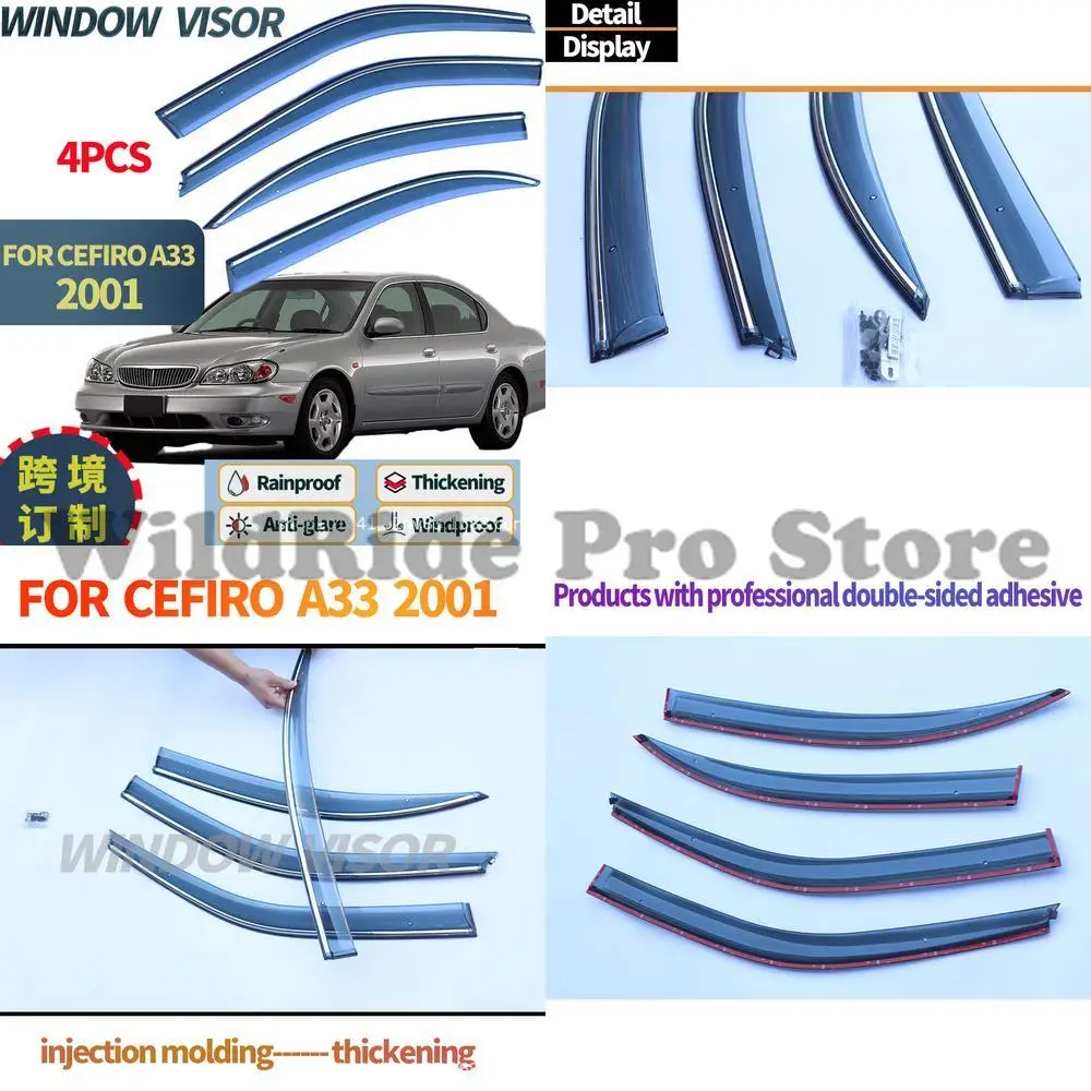 

1 set For Nissan Cefiro Window Visor A33 Car Window Rain Shade Sun Visor