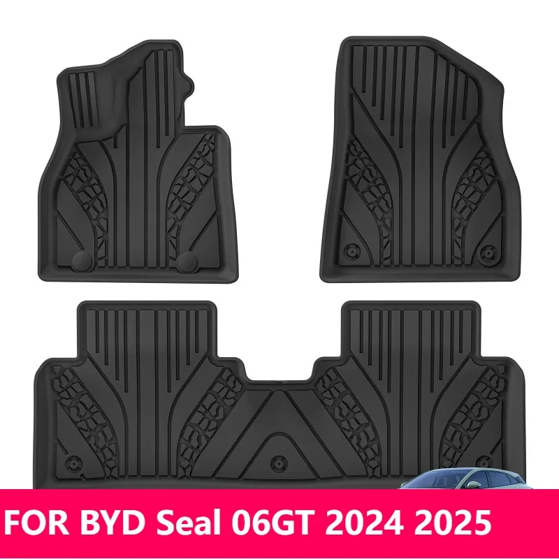 

Для BYD Seal 06GT 2024 2025 автомобильные коврики водонепроницаемые всепогодная черная защита салона