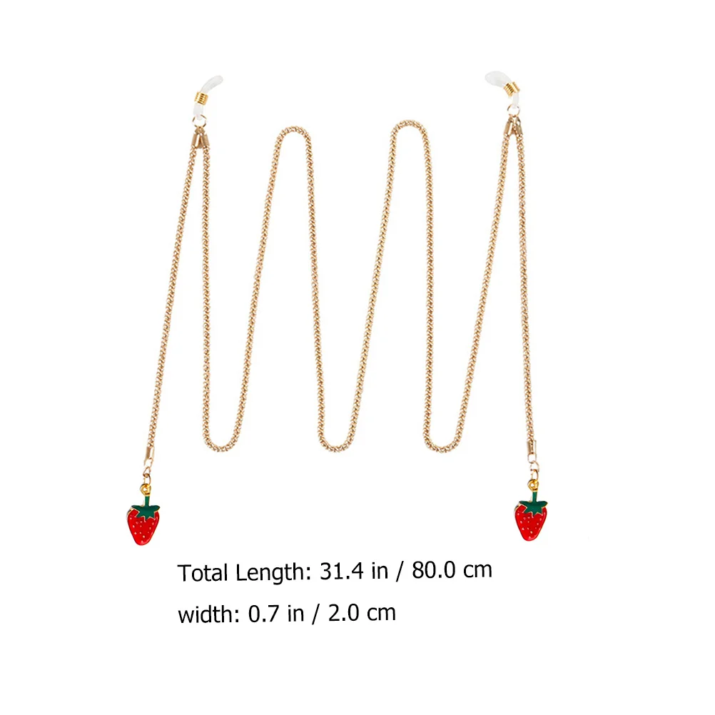 1 Pc Decoration Neck Chain Fashionable Glasses Chain (Golden)