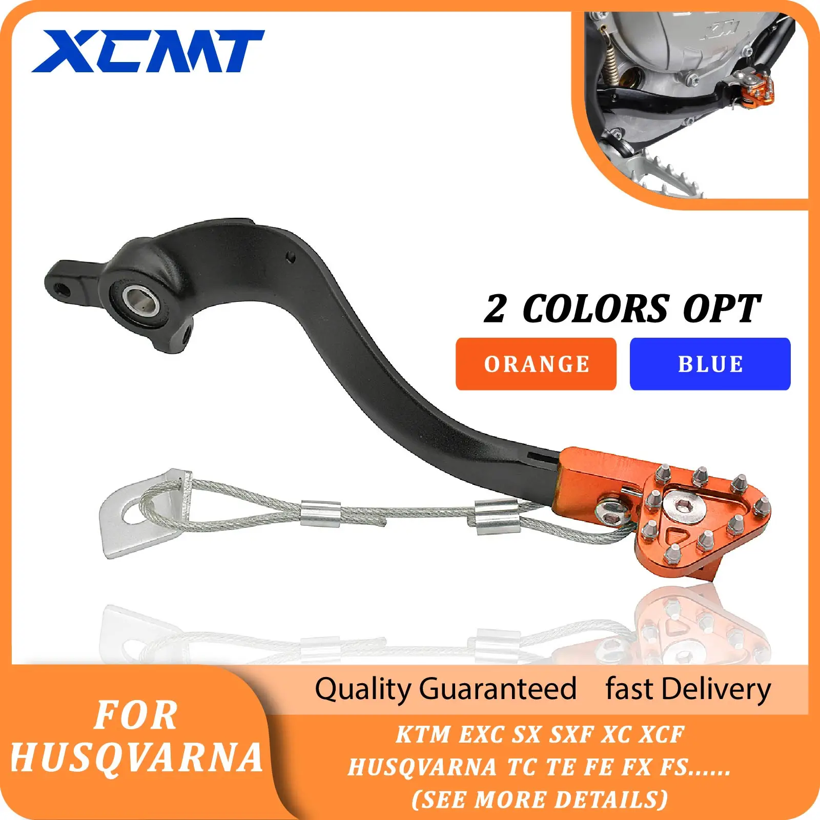 Motocross CNC Rear Brake Pedal Arm Lever Brake Saver For KTM EXC SX SXF XC XCF HUSQVARNA TC TE FE FX FS 125 150 250 350 450 501