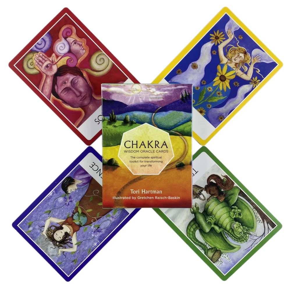 Chakra Wisdom Oracle Cards A 49 Tarot Visions Divination Edition Deck Board Playing Games