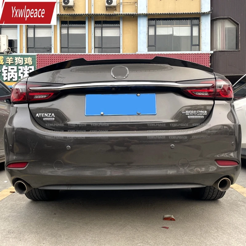 

For Mazda 6 Atenza Spoiler 2020-2022 High Quality ABS Plastic Primer Color Rear Trunk Lip Spoiler Car Accessories