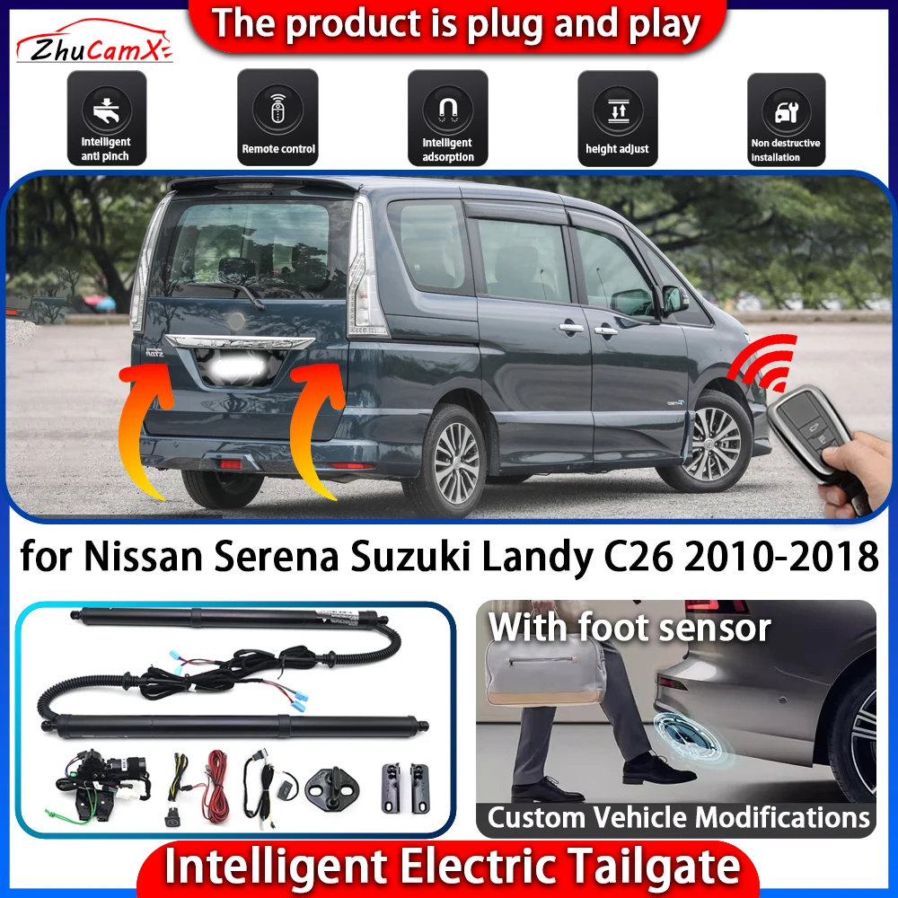 

ZhuCamX Smart Powered Tailgate System for Nissan Serena Suzuki Landy C26 2010-2018 Automatic Intelligent Trunk Lift Control Kit