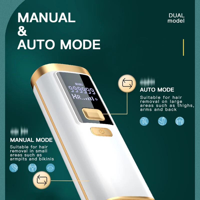 Portable Laser Epilator 999900 Flashes Permanent IPL Hair Removal 3 Light-out Window Painless Hair Remove Home Used IPL Epilator view 6