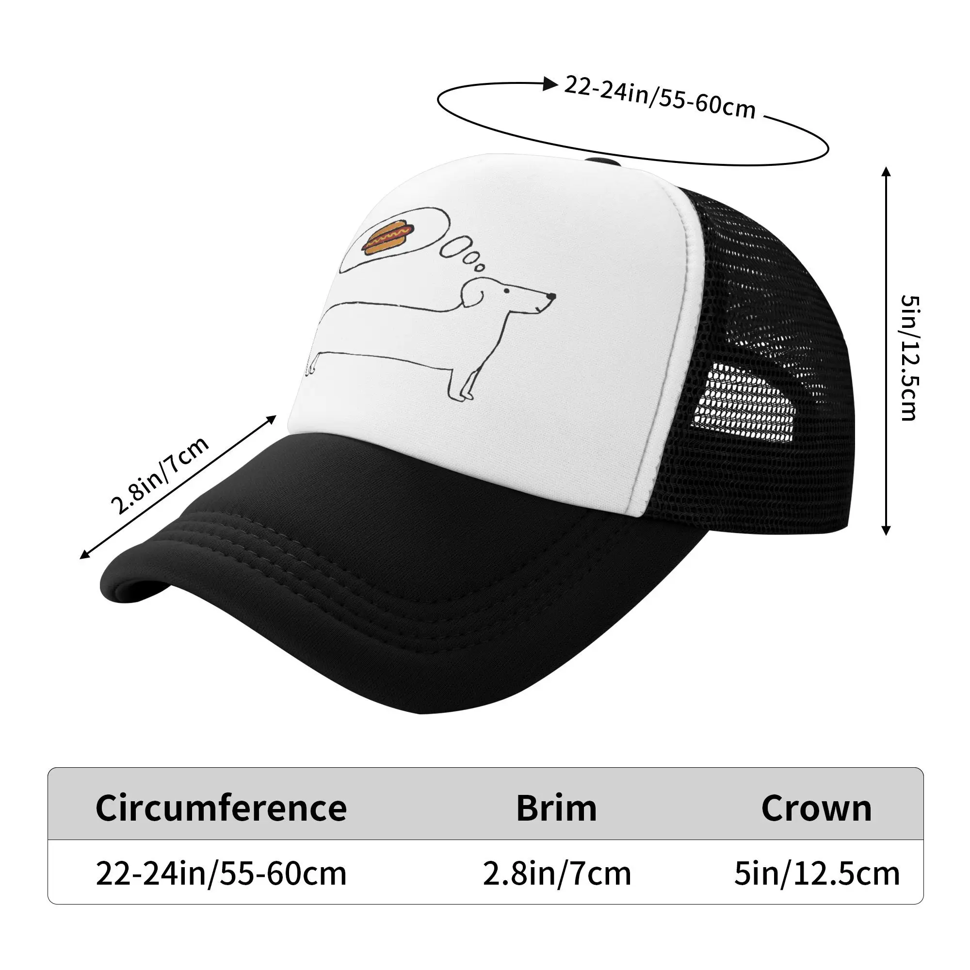 Dog  Trucker Hat For Men Women Breathable Cooling Mesh Side Sun Hats Caps Adjustable Fit For Casual Headwear
